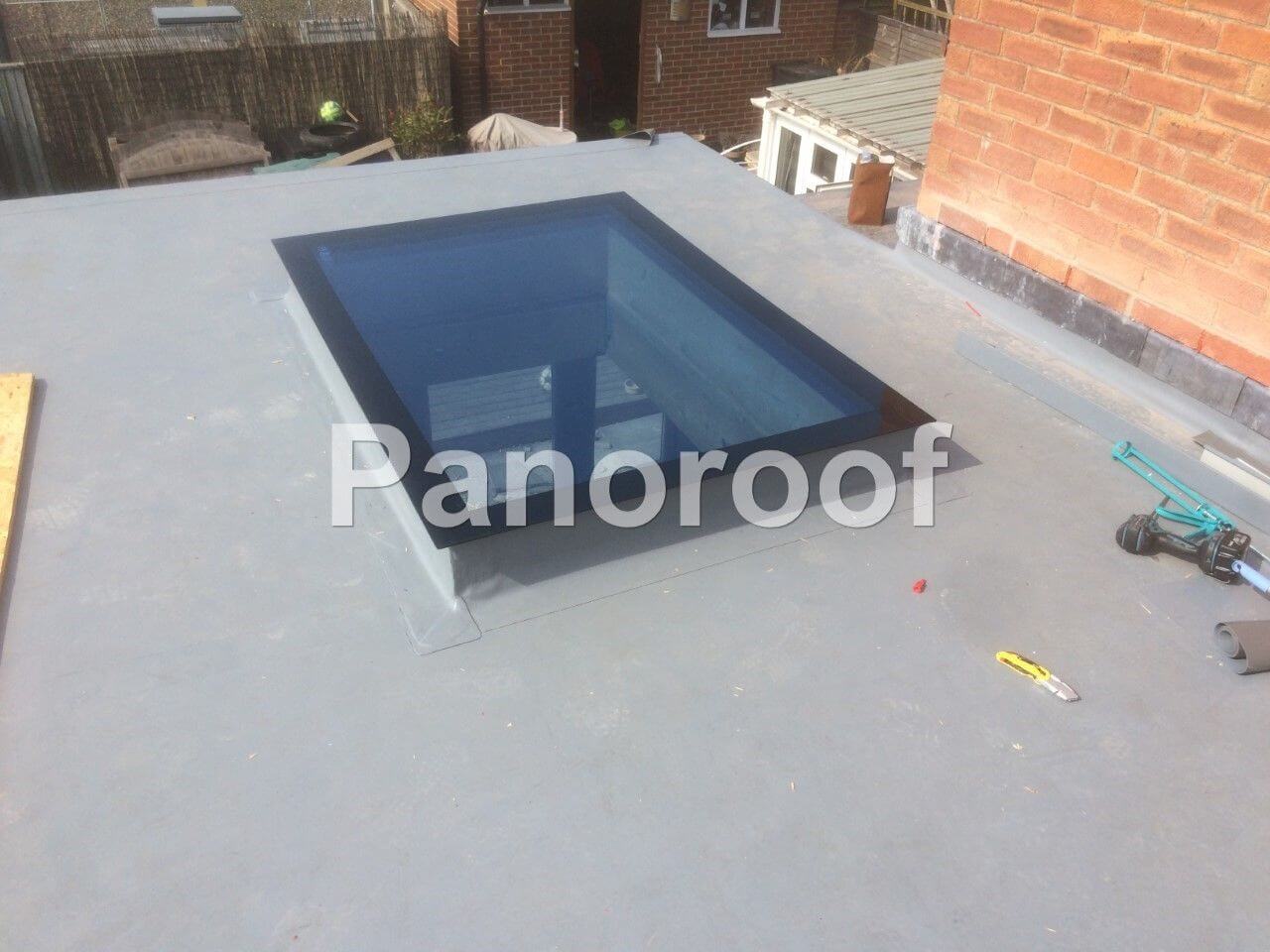 Self-Cleaning Glass Panoroof Toughened Triple-Glazed Skylight Flat Roof Lantern Rooflight 500mm x 1200mm